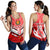 (Custom Personalised) Tonga Rugby Mate Ma'a Tonga Tapa Pattern Women Tank Top - LT2 RED - Polynesian Pride