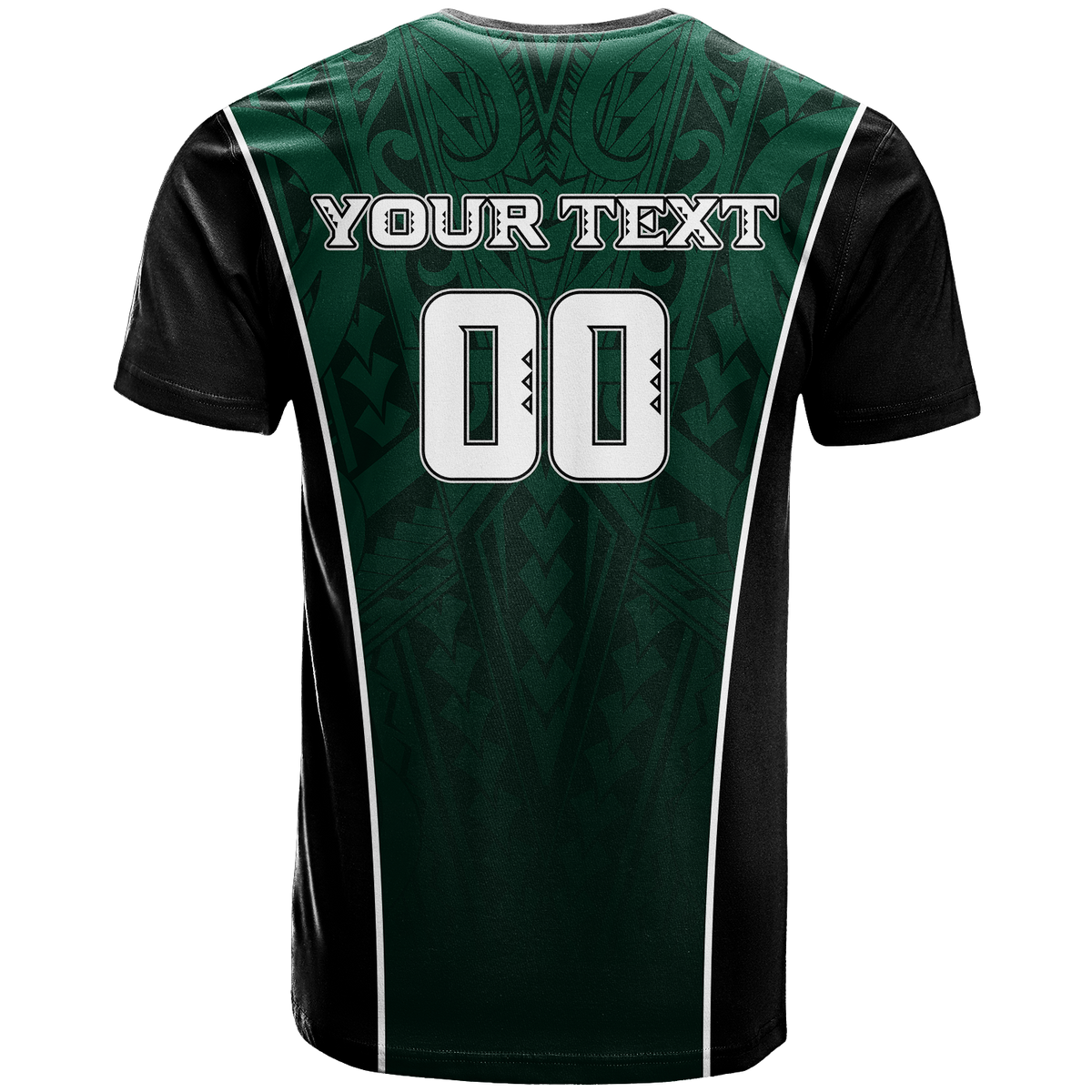 Custom Hawaii Volleyball Green Warrior T Shirt LT2 - Polynesian Pride