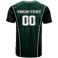 Custom Hawaii Volleyball Green Warrior T Shirt LT2 - Polynesian Pride