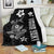 (Custom Personalised) Hawaii Hammerhead Shark Hibiscus Hawaii Pattern Blanket - LT2 - Polynesian Pride