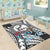 (Custom Personalised) Fiji Rugby Bati Tapa Pattern Area Rug - LT2 - Polynesian Pride