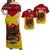 Custom Papua New Guinea Rugby Kumul Pride Matching Dress and Hawaiian Shirt LT2 YELLOW - Polynesian Pride