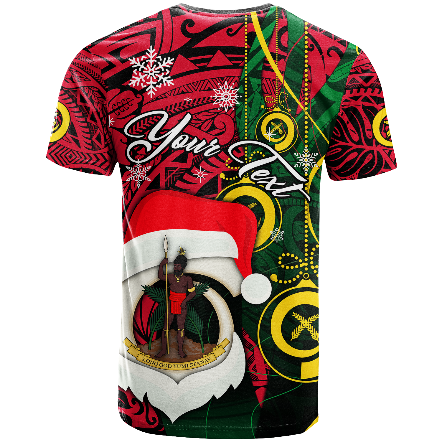 Custom Vanuatu Christmas Joyeux Nol Santas God Yumi T Shirt LT2 PURPLE - Polynesian Pride