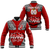 (Custom Personalised) Tonga Rugby Ikale Tahi Sipi Tau Baseball Jacket - LT2 Unisex RED - Polynesian Pride