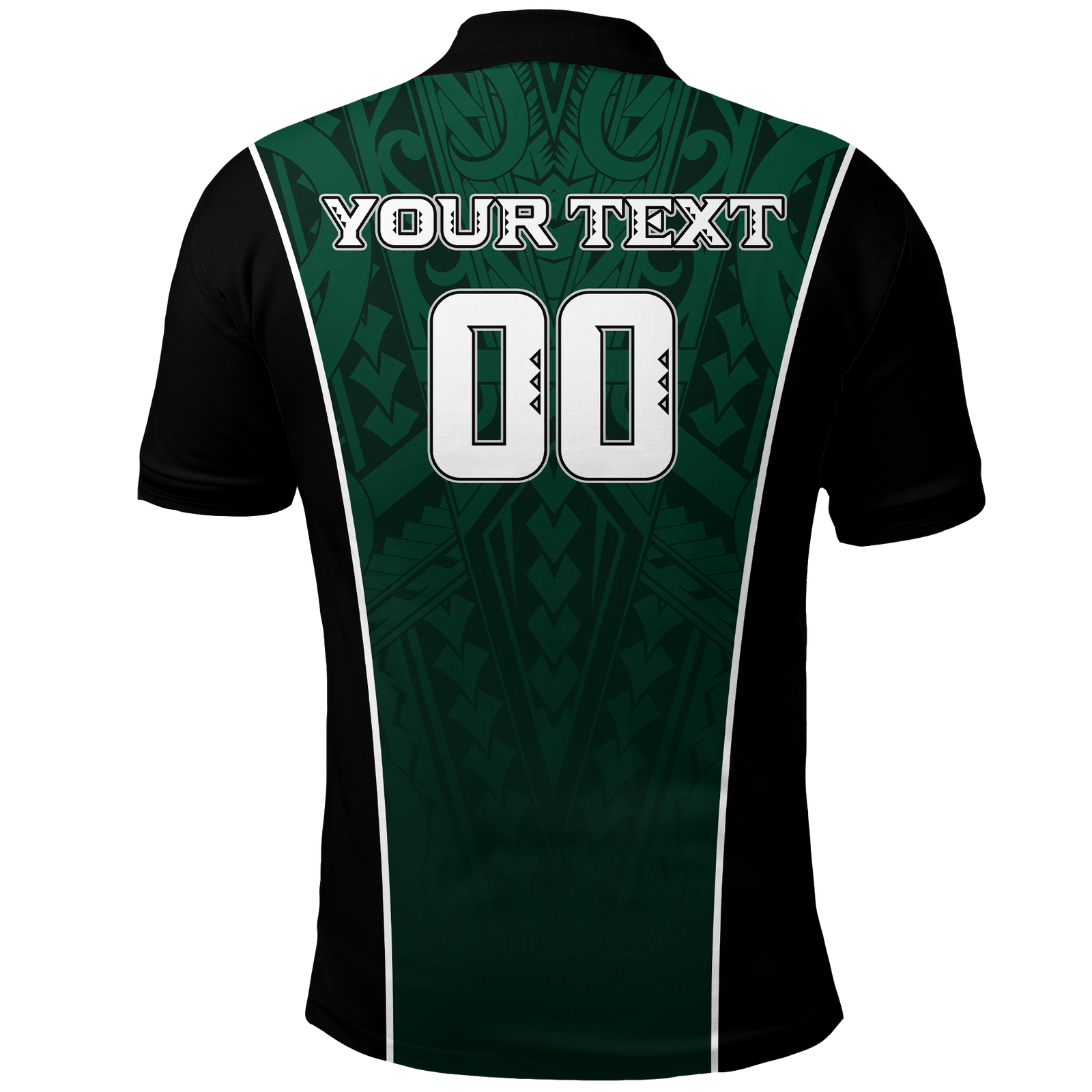 Custom Hawaii Volleyball Green Warrior Polo Shirt LT2 GREEN - Polynesian Pride