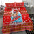 (Custom Personalised) Hawaii Christmas Santas Surf Mele Kalikimaka Bedding Set - LT2 RED - Polynesian Pride