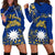 (Custom Personalised) Nauru Independence - The Way Of Water Hoodie Dress - LT2 BLUE - Polynesian Pride