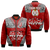 (Custom Personalised) Tonga Rugby Ikale Tahi Sipi Tau Bomber Jacket - LT2 Unisex RED - Polynesian Pride