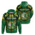 Custom Liahona High School Zip Hoodie Tongan Ngatu LT4 Unisex Green - Polynesian Pride