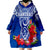 (Custom Personalised) Guam Chamorro Guaman Latte Stone Tropical Flowers Blue Version Wearable Blanket Hoodie LT14 - Polynesian Pride