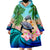 (Custom Personalised) Polynesian Turtle Coconut Tree And Orchids Wearable Blanket Hoodie LT14 - Polynesian Pride