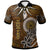 American Samoa Custom Polo Shirt Polynesian Boar Tusk Unisex Brown - Polynesian Pride