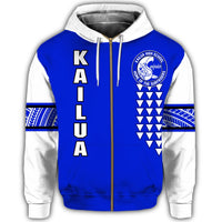 Custom Hawaii Hoodie Kailua High Custom Your Class Zip Hoodie - Polynesian Pride