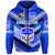 Custom Papua New Guinea Kimbe Cutters Zip Hoodie Rugby Blue, Custom Text and Number LT8 - Polynesian Pride