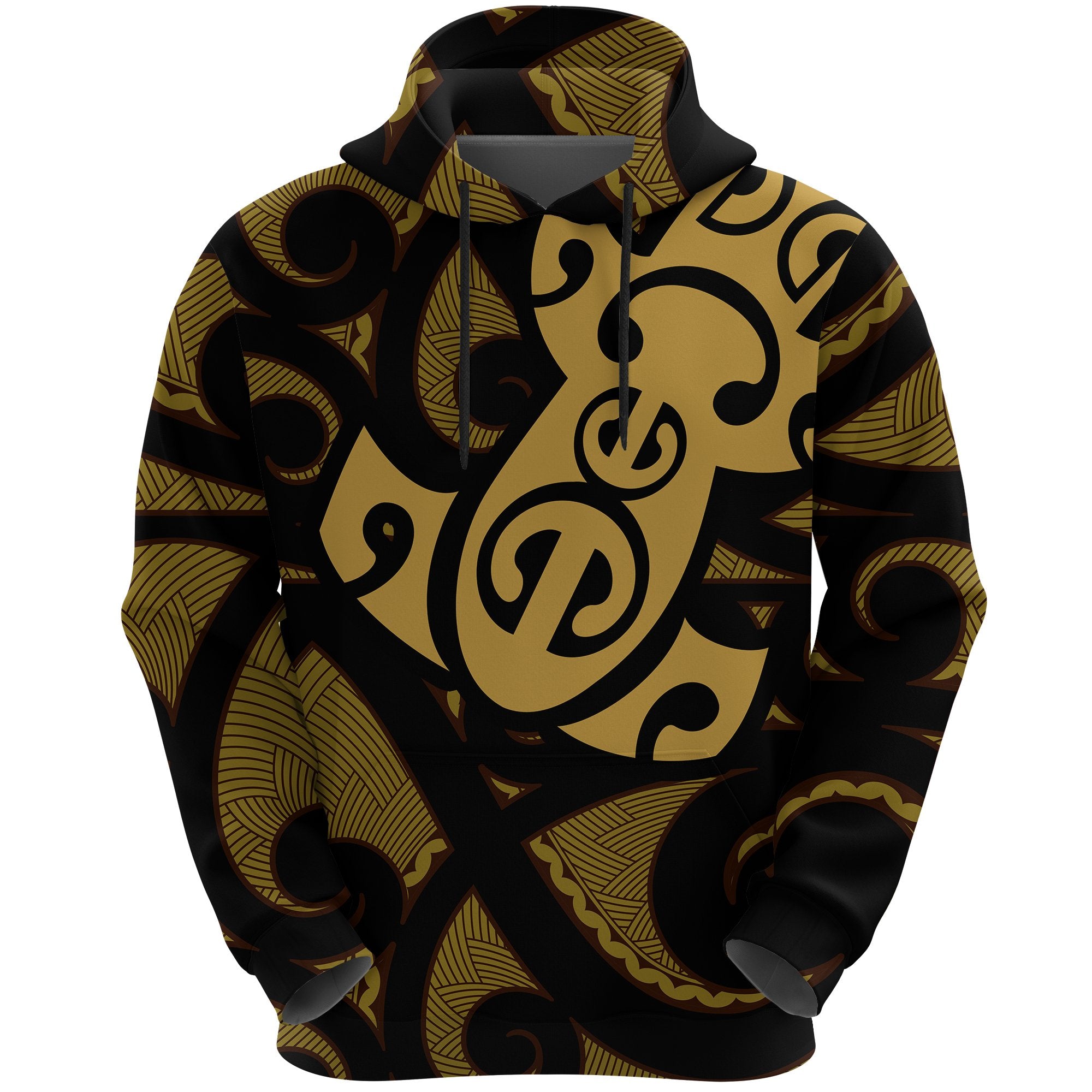 Maori Dirt Mangopare Hoodie Unisex Gold - Polynesian Pride