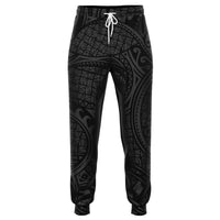 Polynesian Maori Lauhala Gray Joggers Unisex Gray - Polynesian Pride