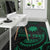 Nauru Polynesian Custom Personalised Area Rug - Green Tribal Wave - Polynesian Pride