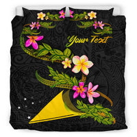 Tokelau Polynesian Custom Personalised Bedding Set - Plumeria Tribal - Polynesian Pride