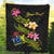 Cook Islands Polynesian Custom Personalised Quilt - Plumeria Tribal - Polynesian Pride