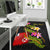 Wallis and Futuna Polynesian Custom Personalised Area Rug - Plumeria Tribal - Polynesian Pride