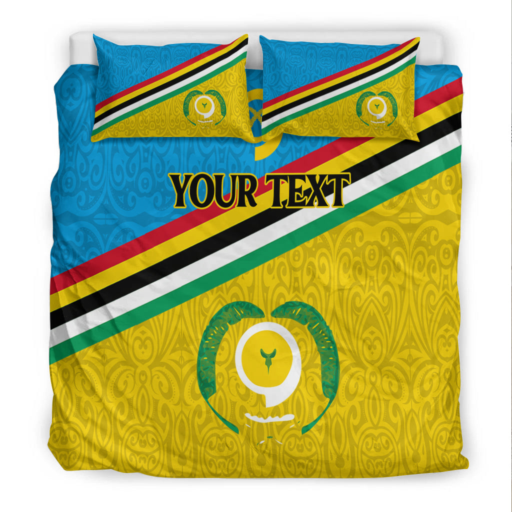 (Custom Personalised) Vanuatu Torba Province Bedding Set - Flag Style - LT12 - Polynesian Pride