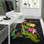 Pohnpei Polynesian Custom Personalised Area Rug - Plumeria Tribal - Polynesian Pride