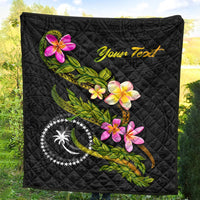 Chuuk Polynesian Custom Personalised Quilt - Plumeria Tribal - Polynesian Pride