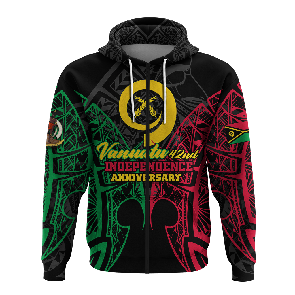 Custom Vanuatu 42nd Independence Anniversary Pride Hoodie LT12 - Polynesian Pride