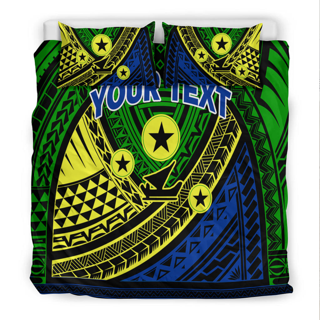 (Custom Personalised) Vanuatu Malampa Province Tribal Pattern Bedding Set - LT12 - Polynesian Pride