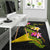 Tokelau Polynesian Custom Personalised Area Rug - Plumeria Tribal - Polynesian Pride