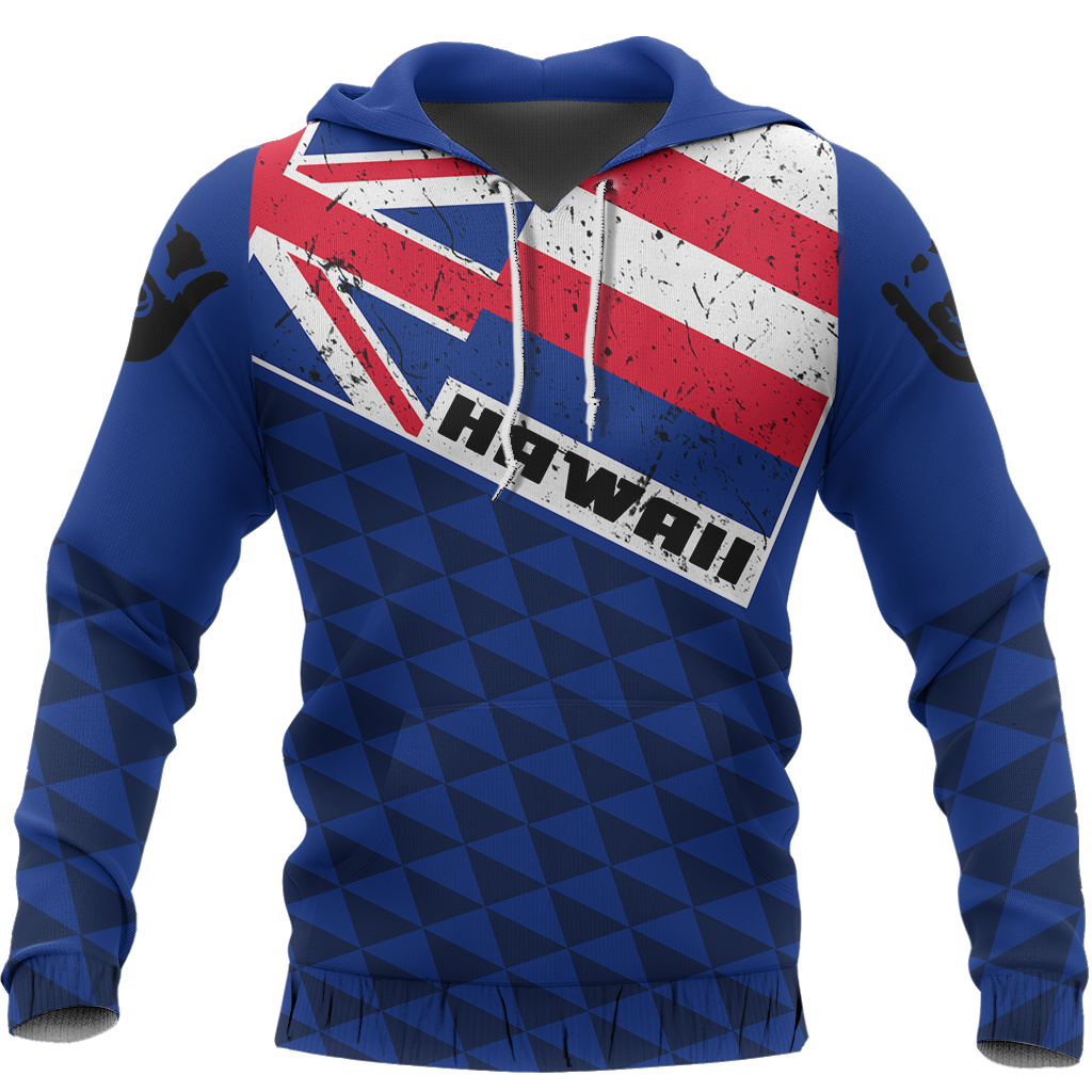Hawaii Old Flag Hoodie - Polynesian Pride