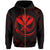 Polynesian Kanaka Shaka Map of Hawaii Zip Hoodie Red - Polynesian Pride