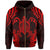 Polynesian Turtle Kanaka Maoli Hawaii Zip Hoodie Red - Polynesian Pride