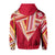 Hawaii Hoodie Football Jersey Style Red and Yellow - Polynesian Pride