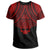 Skull Circle Polynesian T Shirt Red Skull Style - Polynesian Pride