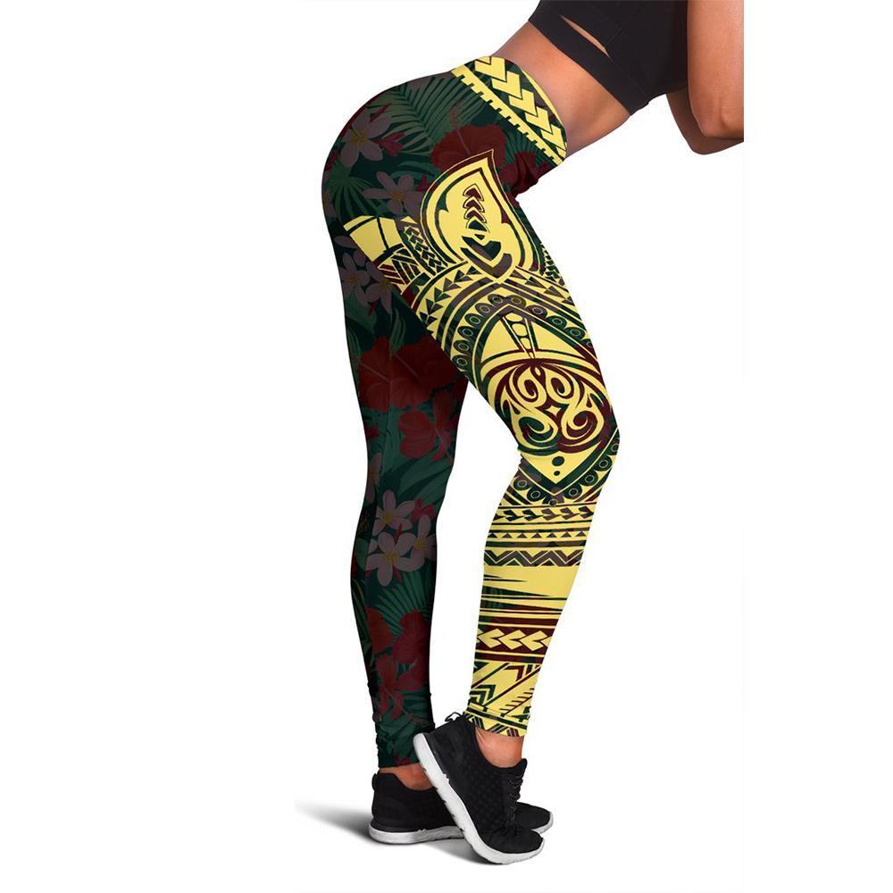 Polynesian Rising 17th Leggings (Gold) A6 Gold - Polynesian Pride