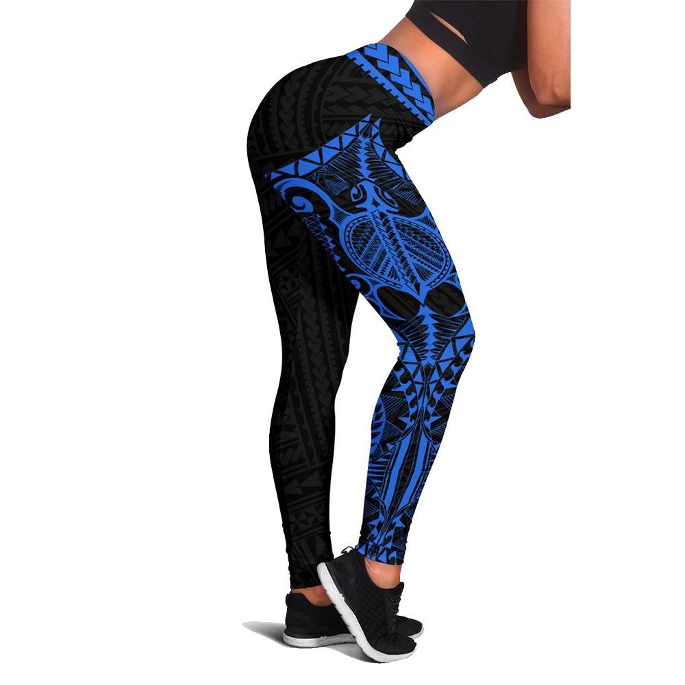 Polynesian Rising 3rd Leggings (Blue) A16 Blue - Polynesian Pride