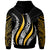 Papua New Guinea Custom Hoodie Papua New Guinea Strong Fire Pattern Gold - Polynesian Pride