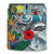 Kanaka Maoli (Hawaiian) Bedding Set - Sea Turtle Wave Hibiscus Bird of Paradise Blue - Polynesian Pride