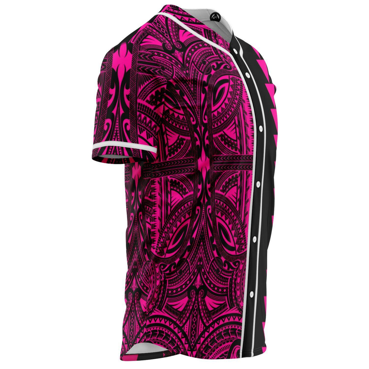 Hawaii Polynesian Kakau Baseball Jersey V.4 - Freestyle - Pink - Polynesian Pride