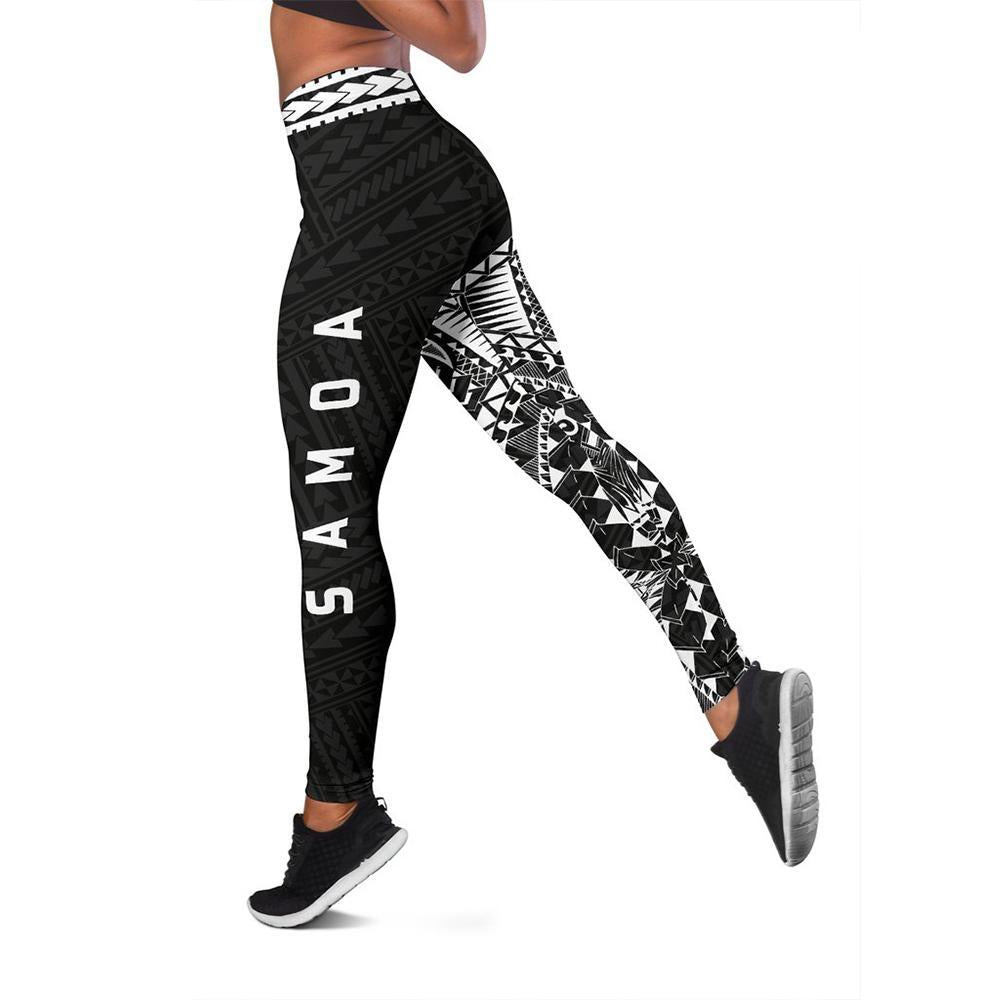 Samoa Polynesian 1st Leggings (White) A6 - Polynesian Pride
