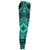 Polynesian Plumeria Mix Turquoise Black Joggers - Polynesian Pride