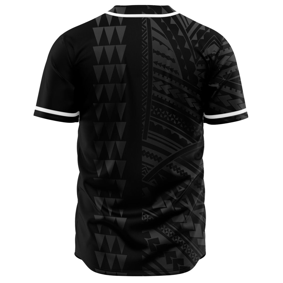 Hawaii Polynesian Kakau Baseball Jersey V.5 - Freestyle - Grey - Polynesian Pride