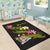 Fiji Polynesian Custom Personalised Area Rug - Plumeria Tribal - Polynesian Pride