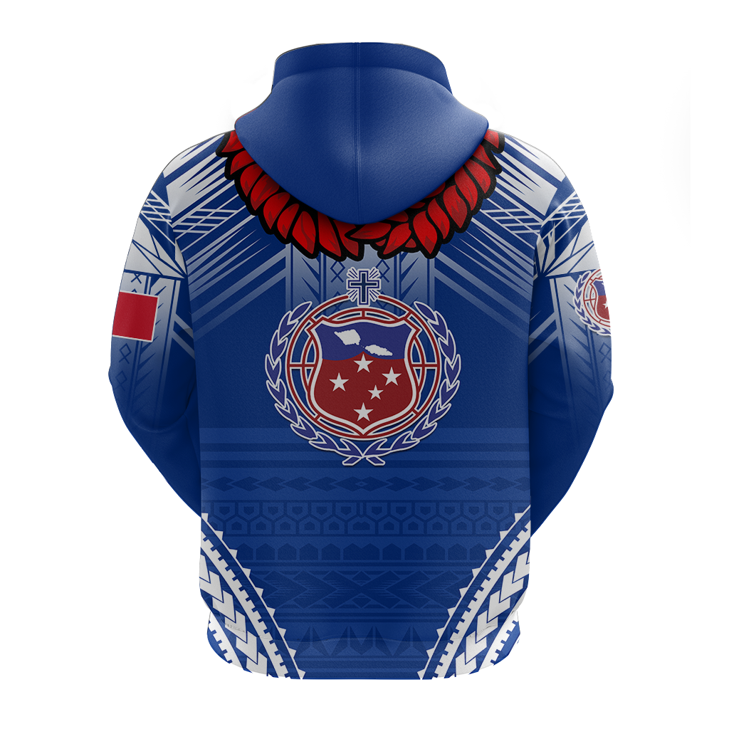 Custom Toa Samoa Rugby Ula Fala Art Hoodie LT12 - Polynesian Pride