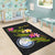 Marshall Islands Polynesian Custom Personalised Area Rug - Plumeria Tribal - Polynesian Pride