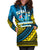 (Custom Personalised)Tuvalu Hoodie Dress 44th Independence Anniversary - Tribal Pattern - LT12 - Polynesian Pride