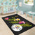 Niue Polynesian Custom Personalised Area Rug - Plumeria Tribal - Polynesian Pride