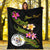 Niue Polynesian Custom Personalised Blanket - Plumeria Tribal - Polynesian Pride