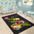 Tonga Polynesian Custom Personalised Area Rug - Plumeria Tribal - Polynesian Pride